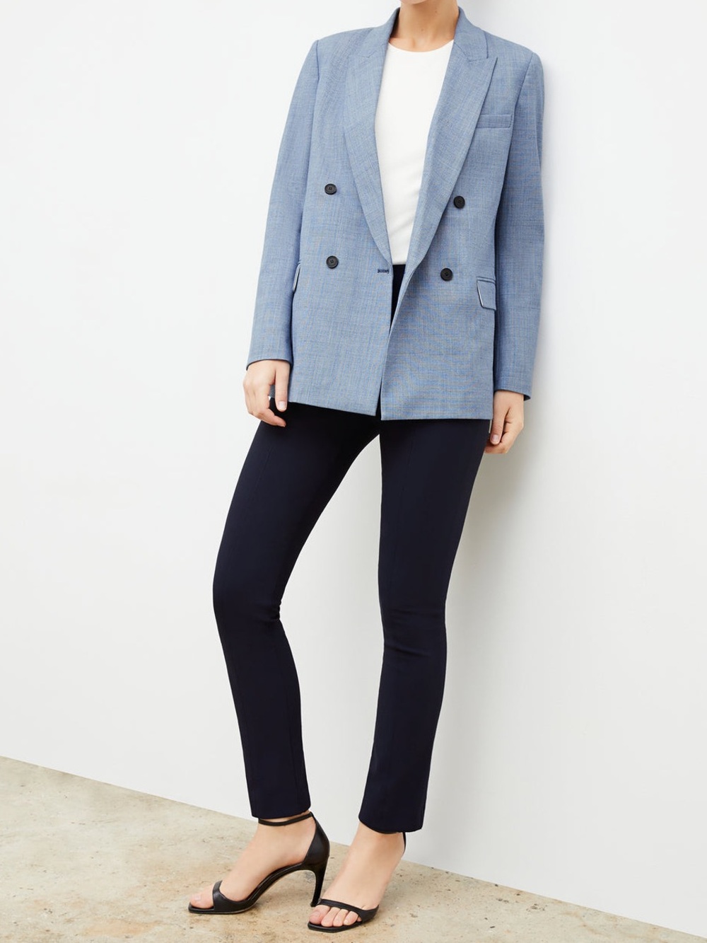 MM Lafleur The Foster Cigarette Pant - PowerStretch Navy Blue